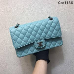 CHANEL香奈兒 独家背景实拍 小香cf系列 cf2.55经典 1112# 最新细球纹原厂小牛皮 纯钢五金 時尚百搭 鏈條單肩斜挎包  Cco1136