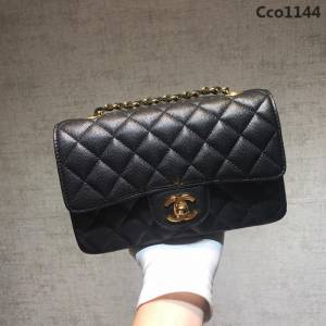CHANEL香奈兒 独家背景实拍 cf经典1116#mini款 最顶级版本 最新细球纹原厂小牛皮 纯钢五金 時尚百搭 鏈條單肩斜挎包  Cco1144