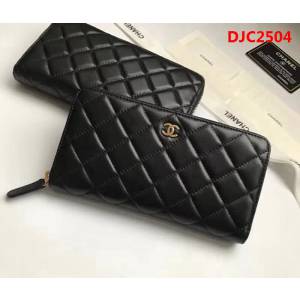 CHANEL香奈兒 頂級原單 原廠綿羊皮 女款拉鏈錢包 A50097  DJC2504