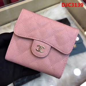 CHANEL香奈兒 古巴CU系列 CF短三折錢包 頭層小牛皮v紋 82288  DJC3139