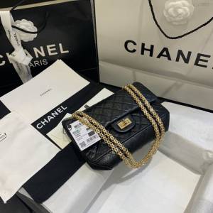 Chanel女包 37586# Chanel經典復古大象紋牛皮口蓋鏈包 方扣系列 Chanel鏈條單肩斜挎包  djc3982