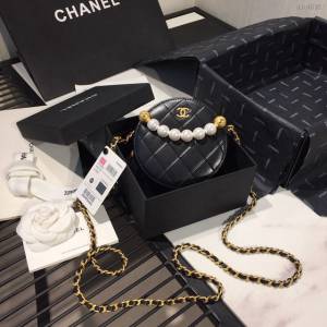 Chanel女包 AP0999 2020早春新款 Chanel小圓餅珍珠包  djc4026