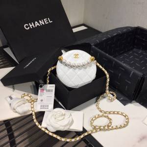 Chanel女包 AP0999 2020早春新款 Chanel小圓餅珍珠包  djc4027