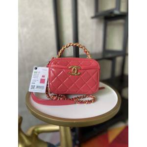 Chanel女包 香奈兒專櫃最新款小號化妝包 Chanel手提肩背斜挎包 S2178  djc4070