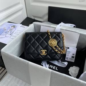 Chanel女包 香奈兒專櫃最新款大號鏈條女包 Chanel限量版金幣包 AS2222大號  djc4207