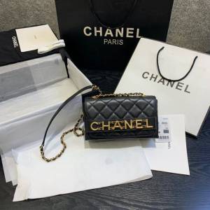 Chanel女包 香奈兒專櫃春夏爆款單肩斜挎字母包 Chanel牛皮口蓋包 AS1490  djc4348