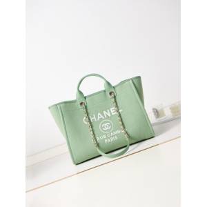 Chanel專櫃新款66941鏈條女包 香奈兒23k最新沙灘包熊貓配色黑白配色 djc5527
