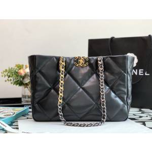 Chanel專櫃新款鏈條女包 AS3660 香奈兒22k 19BAG托特Tote橫款購物包 djc5610