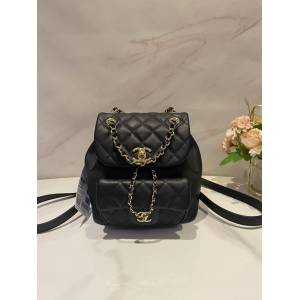 Chanel專櫃新款鏈條女款背包女包 香奈兒AS2908羊皮DUMA雙肩小背包 djc5815