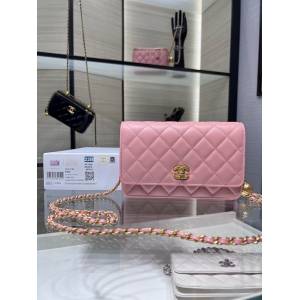 Chanel專櫃新款鏈條女包 AP1450Y 香奈兒新款Woc單肩斜挎小包 djc5831
