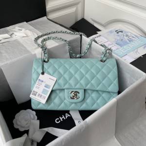 Chanel專櫃經典款CF鏈條女包 香奈兒Classic Flap Bag手袋A01112魚子醬牛皮斜挎包 djc5865