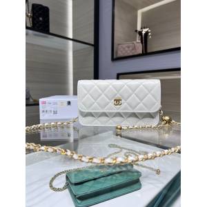 Chanel專櫃新款鏈條斜挎女包 香奈兒23c新款金款手機包法棍包 羊皮AP3071Y djc5907