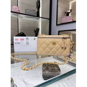 Chanel專櫃新款鏈條女包 香奈兒22B新品金球長盒子長方鏈子盒 AP2303Y djc5913
