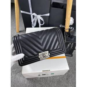 Chanel專櫃新款鏈條女包 香奈兒67086V格細球紋leboy系列小牛皮單肩斜挎包 djc6282