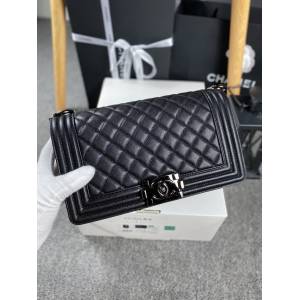 Chanel專櫃新款菱格鏈條女包 香奈兒67086菱格細球紋leboy系列小牛皮單肩斜挎包 djc6286