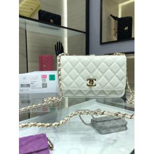 Chanel專櫃新款Woc鏈條女包 香奈兒trendy小羊皮翻蓋開合單肩斜挎包 A84456Y djc6394