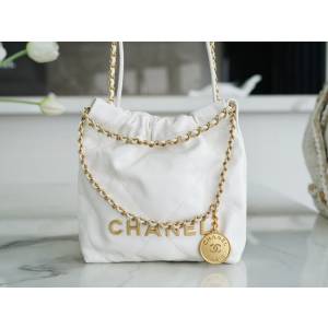 Chanel專櫃新款白色鏈條女包 香奈兒春夏系列火爆珍珠鏈條Mini22bag djc6773