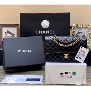 Chanel專櫃全新至尊版本CF鏈條斜挎女包 香奈兒A01112經典原廠皮手袋中號口蓋包 djc6798
