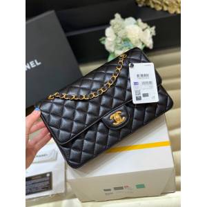 Chanel專櫃全新至尊版本CF鏈條斜挎女包 香奈兒A01112經典原廠皮手袋中號口蓋包 djc6800