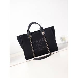 Chanel專櫃22s最新沙灘包女包 香奈兒媽咪包購物袋AS3257 djc6871