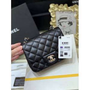 Chanel專櫃新款鏈條女包 香奈兒純原廠CF方胖子經典款肩背包 djc6936