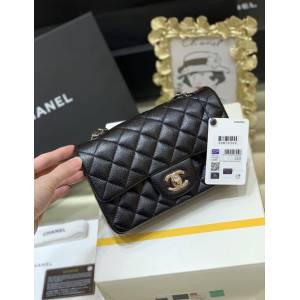 Chanel專櫃新款鏈條女包 香奈兒純原廠CF大mini經典款肩背包 djc6940