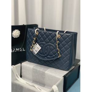 Chanel專櫃新款鏈條肩背女包 香奈兒牛皮球紋系列經典購物袋50995# djc7176