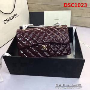 香奈兒CHANEL 升級版A1113全新經典金銀鏈條單肩斜挎包 DSC1023