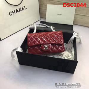 香奈兒CHANEL 升級版A1116小羊皮金銀鏈條單肩斜挎包 DSC1044