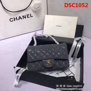 香奈兒CHANEL 升級版A1116小羊皮金銀鏈條單肩斜挎包 DSC1052