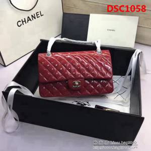 香奈兒CHANEL 升級版A1112小羊皮金銀鏈條單肩斜挎包 DSC1058