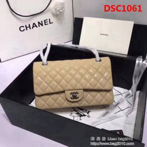 香奈兒CHANEL 升級版A1112小羊皮金銀鏈條單肩斜挎包 DSC1061