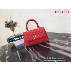 香奈兒CHANEL小號Chanel Coco handle全新頂級翻蓋單肩鏈條手柄包 肩帶可拆卸 DSC1097