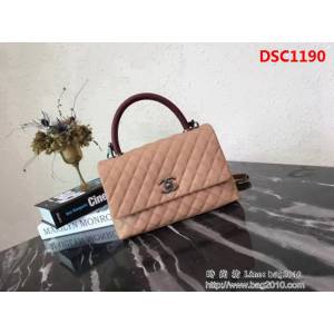 香奈兒CHANEL中號Chanel Coco handle全新頂級翻蓋單肩鏈條手柄包 肩帶可拆卸DSC1190