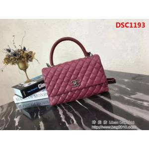 香奈兒CHANEL中號Chanel Coco handle全新頂級翻蓋單肩鏈條手柄包 肩帶可拆卸DSC1193