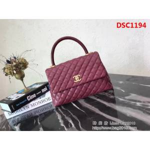 香奈兒CHANEL大號Chanel Coco handle全新頂級翻蓋單肩鏈條手柄包 肩帶可拆卸DSC1194