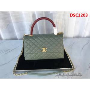 香奈兒CHANEL大號Chanel Coco handle全新頂級翻蓋單肩鏈條手柄包DSC1203