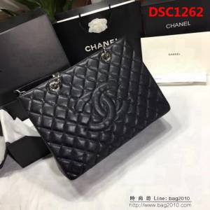 香奈兒CHANEL 50995 經典系列 魚子醬牛皮時尚休閒手提單肩包 DSC1262