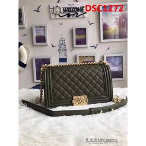香奈兒CHANEL 67086 Chanel古巴系列之抹茶綠經典款單肩可斜挎 DSC1272