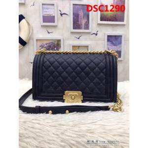 香奈兒CHANEL 2018秋冬爆款leboy系列67086菱格細球紋單肩斜挎鏈條包 DSC1290