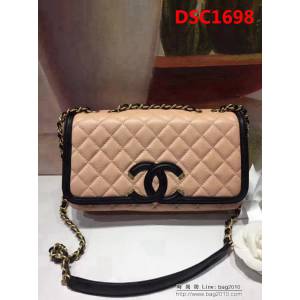 香奈兒CHANEL 93340正品開模定制菱格單肩斜挎鏈條包 DSC1698