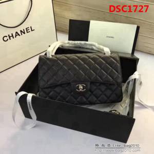 香奈兒CHANEL 升級版A1113全新經典小羊皮金銀鏈條單肩斜挎包 DSC1727