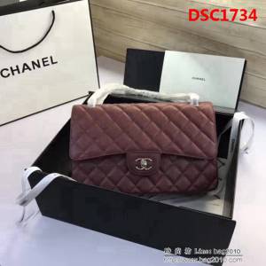 香奈兒CHANEL 升級版A1113全新經典小羊皮金銀鏈條單肩斜挎包 DSC1734