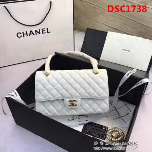 香奈兒CHANEL 升級版A1112全新經典小羊皮金銀鏈條單肩斜挎包 DSC1738