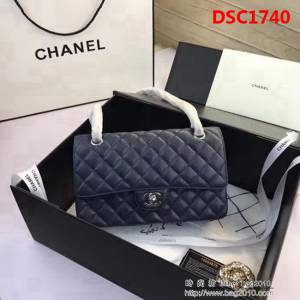 香奈兒CHANEL 升級版A1112全新經典小羊皮金銀鏈條單肩斜挎包 DSC1740