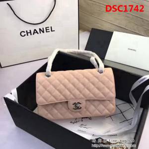 香奈兒CHANEL 升級版A1112全新經典小羊皮金銀鏈條單肩斜挎包 DSC1742