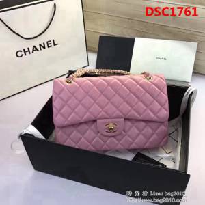 香奈兒CHANEL 升級版A1113全新經典小羊皮金銀鏈條單肩斜挎包 DSC1761