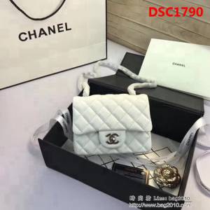 香奈兒CHANEL 升級版A1115全新經典小羊皮金銀鏈條單肩斜挎包 DSC1790