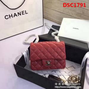 香奈兒CHANEL 升級版A1115全新經典小羊皮金銀鏈條單肩斜挎包 DSC1791