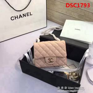 香奈兒CHANEL 升級版A1115全新經典小羊皮金銀鏈條單肩斜挎包 DSC1793